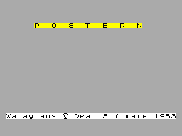 Xanagrams