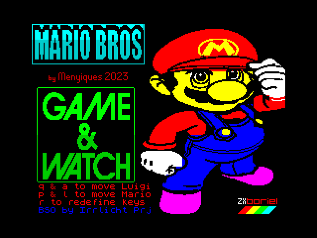 Mario Bros Game and Watch